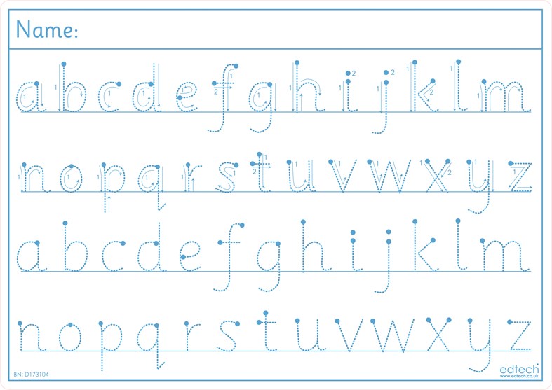 Rigid Letter Formation Boards