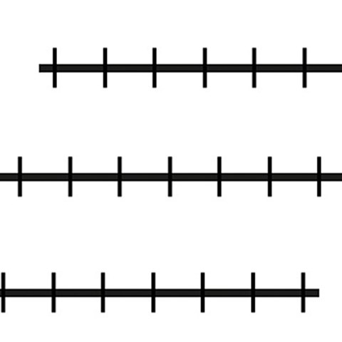 Magnetic Number Line Blank