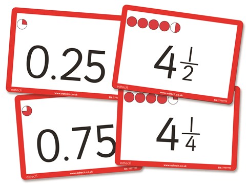 Fraction and Decimal Counting Cards