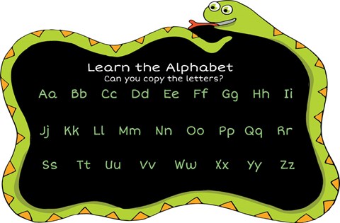 Snake Alphabet Chalkboard