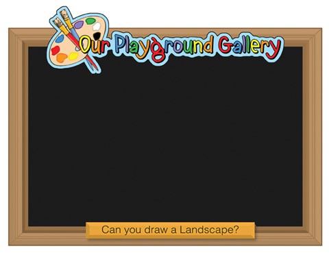 Playground Gallery Chalkboards - Set of 4