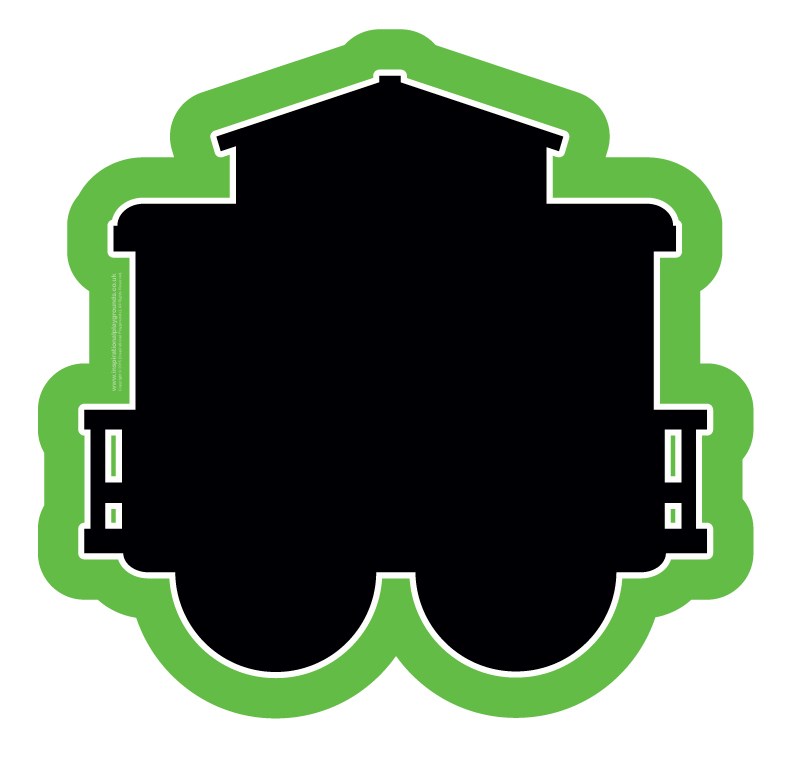 Train Chalkboards - Set of 4
