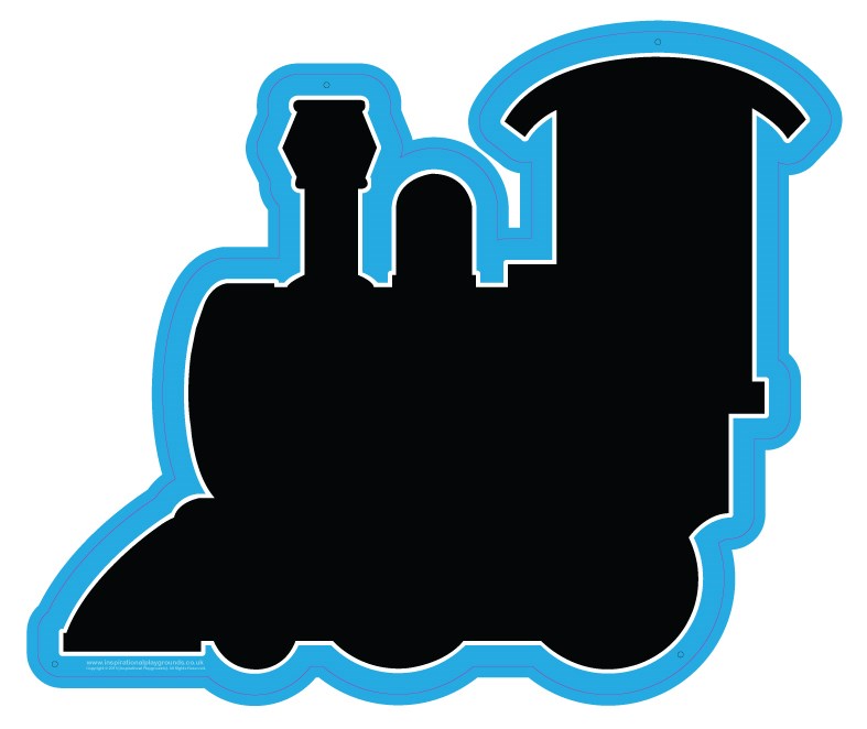 Train Chalkboards - Set of 4