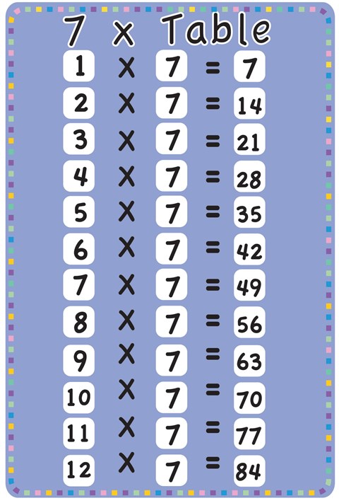 7 x Table