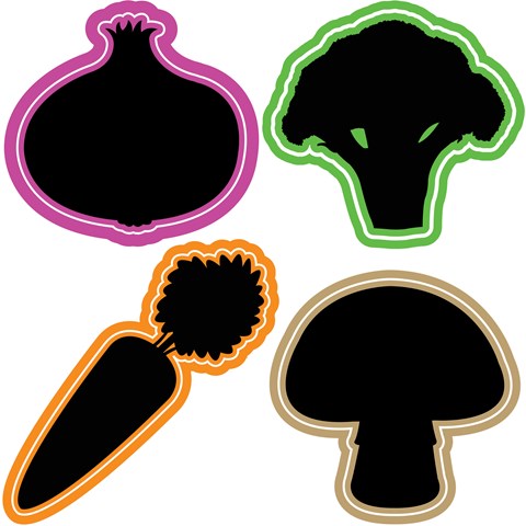 Vegetable Chalkboards - Set of 4