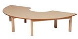 Semi Circle Table - W1630 x D560mm