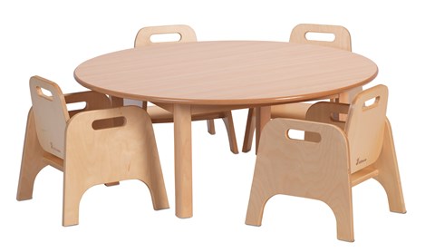 Circular Table and 4 Sturdy Chairs