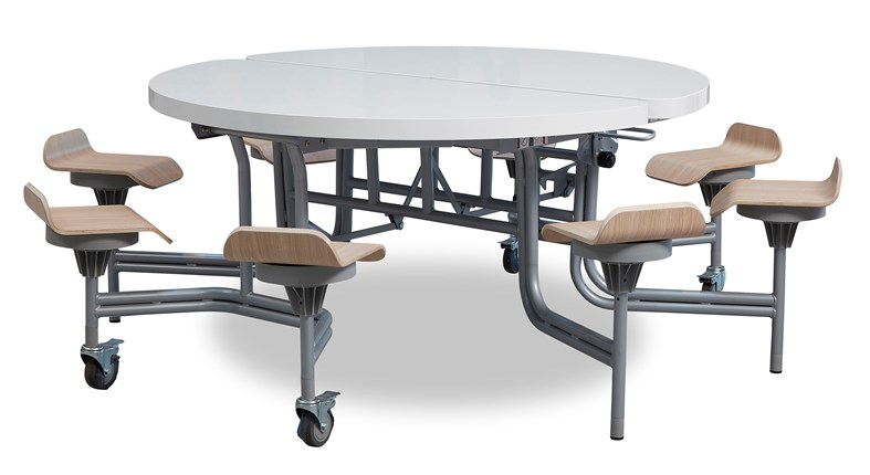 8 Seat Primo Round Mobile Folding Table
