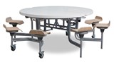 8 Seat Primo Round Mobile Folding Table