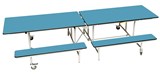 Rectangular Mobile Folding Bench Unit