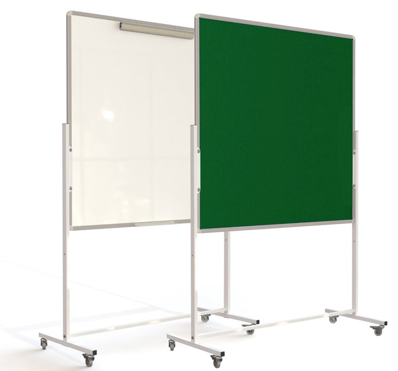Mobile Flip Chart Noticeboard Combi