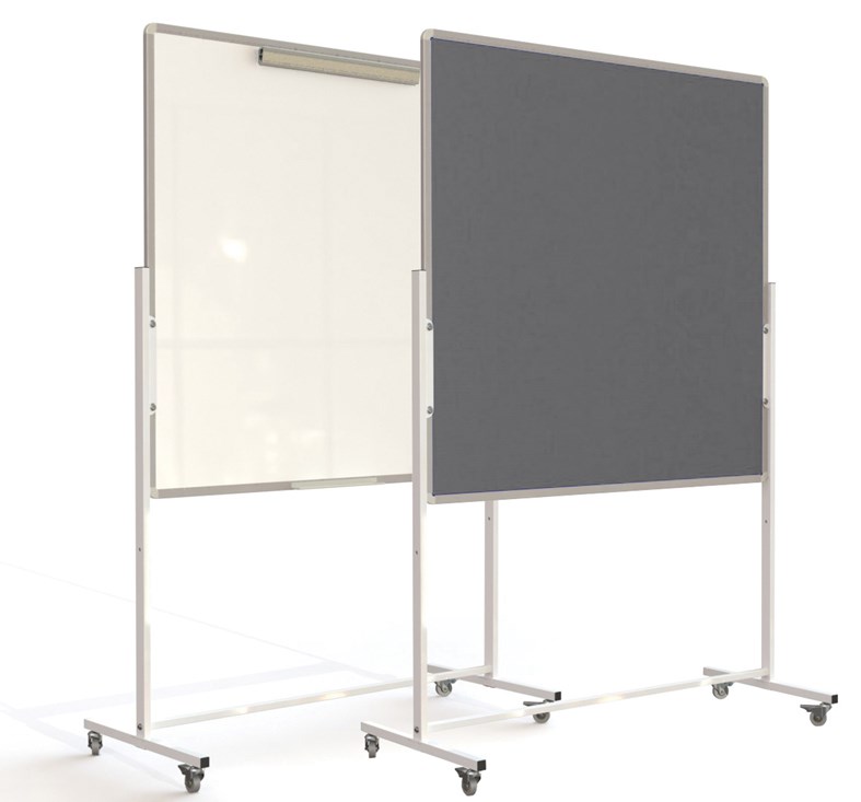 Mobile Flip Chart Noticeboard Combi