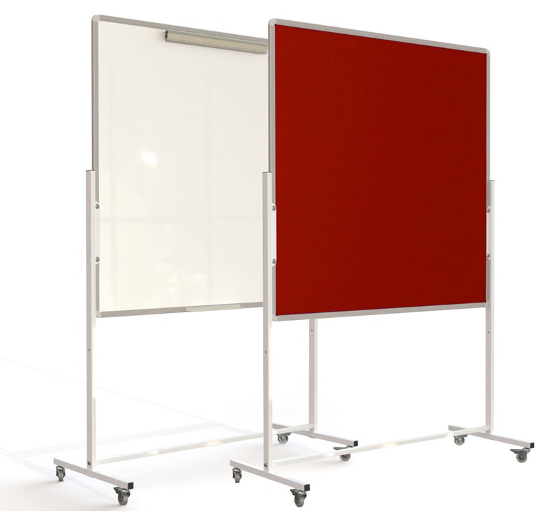 Mobile Flip Chart Noticeboard Combi