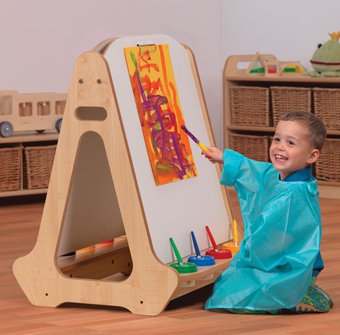 Double-sided 2 Station Whiteboard Easel
