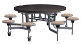 8 Seat Primo Round Mobile Folding Table
